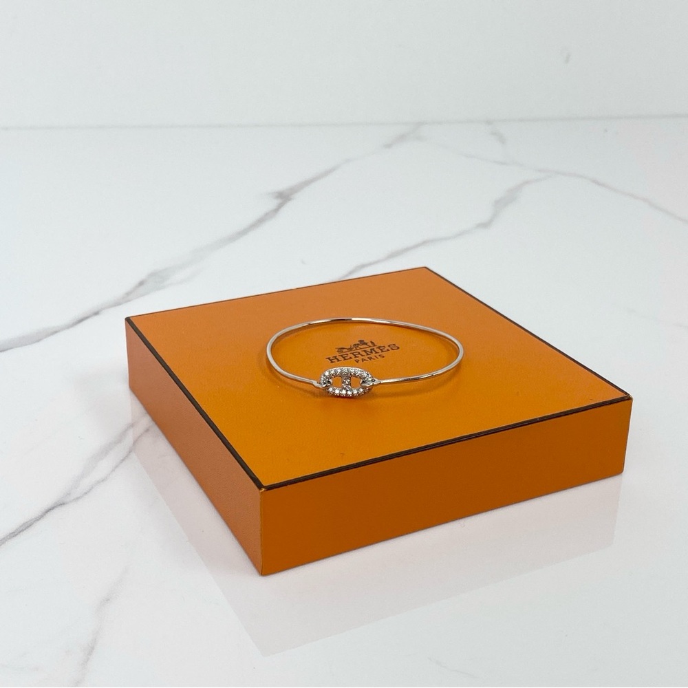 Hermès Farandole Diamond Bangle Bracelet